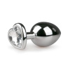 EasyToys Metal Butt Plug No. 7 Silver/Clear