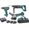 Makita DLX3078TX1 Aku súprava DGA504+DHR241+DDF482 Li-ion LXT 18V/5,0Ah