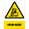 BZ AS411 Značka pozor vozíky - hlinik 40x60 cm Čierna-Žltá