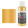 CreateX 5307 Saténovo Zlatá Perleťová airbrush farba 60 ml (CREATEX 5307 PEARLIZED SATIN GOLD AIRBRUSH PAINT 2 fl. oz - 60ml)