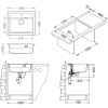 ALVEUS CZ ATROX 30 béžový 55 + pop up sifon 590x500x200 mm