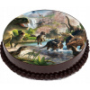 JEDLÝ OBRÁZOK NA TORTU 2 DINOSAURY DINOSAUR t-rex 20 cm