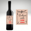 Víno s vlastnou etiketou s LOGOM Víno etiketa: typ 8, Druh vína: Biele suché - Chardonnay