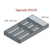 AGOFORM Príborník Separado - 546x300x2,8 mm strieborný
