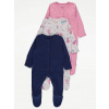 Dojčensky overal - Romper George 80 viacfarebný (George_74-80_3 Pack_bawłone Pajaceski_nowe)