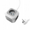 Predlžovací kábel 4Z/1,4m + 2xUSB sivý ORNO OR-AE-13144