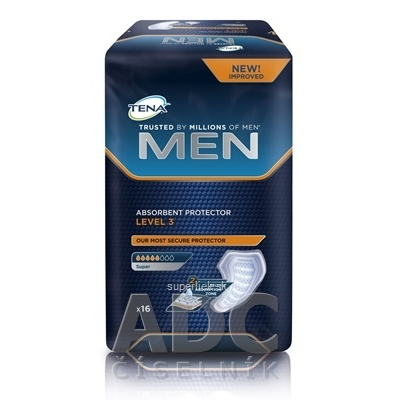 TENA Men Level 3 inkontinenčné vložky pre mužov 1x16 ks, 7322540463620