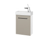 Dreja Skrinka pod umývadlo HOST SZD 40 - N01 Biela lesk / Úchytka T06 / L04 Béžová vysoký lesk / Levé