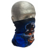 multifunkční šátek-tunel T007 Blue skull