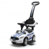BABY MIX Detské odrážadlo so zvukom a vodiacou tyčou Baby Mix POLICE biele