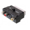 Adaptér PremiumCord SCART-3x cinch + S-video s prepínačom IN/OUT kjsa-01