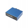 DIGITUS Industrial 8+4-Port Gigabit Ethernet PoE Switch 8 x GE RJ45 + 4 SFP Port, PoE (DN-651153)