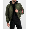 ALPHA INDUSTRIES Bunda MA-1 D-Tec - darkgreen / black (183110/481) Veľkosť: S/Regular