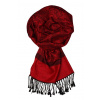 Verona Lux kašmírový šál H85J_35 tmavo červená