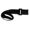 Upevňovací popruh s pogumovaným hákom - 25 mm / 75 cm