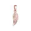 Pozlátený strieborný prívesok anjelské krídlo 64088 rose gold