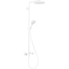 HANSGROHE Raindance Select S Showerpipe nástenný sprchový systém s termostatom, horná sprcha 1jet priemer 240 mm, ručná sprcha 3jet, matná biela, 27633700