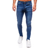 Tmavomodré pánske slim fit rifľové nohavice Bolf 6264
