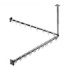 Emco System 2 - Sprchový záves 883 mm, chróm-biela 358700121