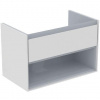 Ideal Standard Connect Air - Skrinka pod umývadlo, 80x44x52 cm, lesklá biela/svetlosivá mat E0827KN