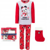 Pyžamo, župán - Disney pyžamá veľkosť 104 červená, šedá (Mickey Myska Mile nastavila Vianoce)