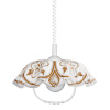 PREZENT 74197 A01 LYRA ACRYL 1xE27/60W,WHITE/GOLD,PENDANT