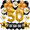 Balóny na párty - Balóny stanovené pre 50. narodeniny konfety číslica 100 cm (Balóny na párty - Balóny stanovené pre 50. narodeniny konfety číslica 100 cm)