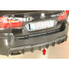 Rieger vložka zadného nárazníka (pre vozidlá s ťažným zariadením) pro BMW rad 5 F11 touring, plast ABS bez povrchovej úpravy, pre orig. koncovky výfuku vľavo/vpravo