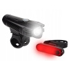 CYKLISTICKÉ SVETLÁ PREDNÉ ZADNÉ SVETLO USB VODOTESNÉ LED JEDNODUCHÁ MONTÁŽ USB