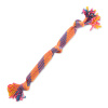 Preťahovadlo DOG FANTASY farebné so zvukom vzor 2, 3 knôty - 53 cm