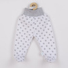 Dojčenské polodupačky New Baby Classic II sivé s hviezdičkami - Sivá - 56 (0–3m)