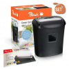 Skartovač Peach Cross Cut (PS500-40), 10 stran, P-4 (5x16mm), 21l, CD+DVD, Credit Card, Sponky 00510912