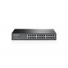 TP-LINK TL-SF1024D 24-Port 10/100M Switch, 24 10/100M RJ45 Ports, 1U 13-inch Rack-mountable Steel Case