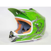 Dětská krosová moto přilba zelená