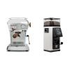 Ascaso Dream PID, leštený hliník + Rancilio STILE, white