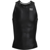 Under Armour Armour Ua Hg Isochill Comp Tank Baselayer Top Mens Black/White S