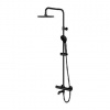 OMNIRES Y - Sprchový set s vaňovým termostatom, priemer 25 cm, 5 prúdov, čierna Y1234ALBL