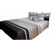Prikrývka na posteľ - Stredný polyester 260 x 240 cm posteľné posteľné odtiene šedej (240x260 Prešívaná posteľná posteľná posteľ na lôžku s tromi hráčmi)