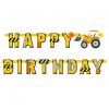 Girlanda - Happy Birthday - narodeniny - Stavba - Stavenisko - 360cm
