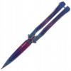 Nôž - Martinez Albainox Balisong Blue 100mm butterfly knife (Nôž - Martinez Albainox Balisong Blue 100mm butterfly knife)