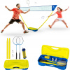 Raketa, výplet, obal, raketa, sieťka, stĺpik, sada raketoplánov, sada rakiet Outtec 66051 s loptičkou (2V1 OUTTEC BADMINTON SET)