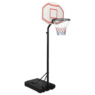 vidaXL Basketbalový stojan biely 237-307 cm Polyetylén
