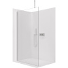 CERANO - Sprchová zástena Walk-in Onyx Top Cube Ľ/P - 8 mm - hranatá vzpera - chróm, transparentné sklo - 140x200 cm