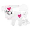 Baby Nellys Súpravička do pôrodnice I love mom & dad holka