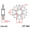 JT Reťazové koliečko JT JTF 1904-16RB 16T, 525 pogumované