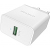 Canyon CNE-CHA24W, vysokorýchlostná univerzálna nabíjačka do steny 1xUSB-A, 24W Quick Charge 3.0, 4 typy ochrany, biela