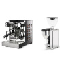 Rocket Espresso Appartamento TCA, copper + Rocket Espresso GIANNINO, chrome/black