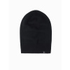 Ombre Men's winter cotton knit beanie hat - black čierna One size Ombre 5902228999553