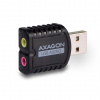 Zvuková karta AXAGON ADA-10, USB 2.0 - externí zvuková karta MINI, 48kHz/16-bit stereo, vstup USB-A