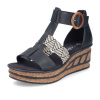 Dámske sandále RIEKER 68182-00 čierna S5 37